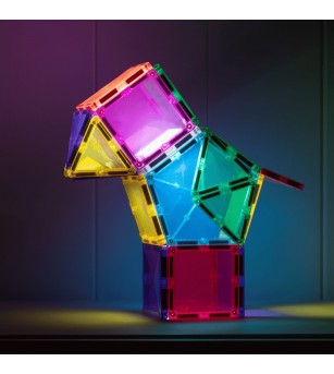 Set Connetix 28 piese magnetice de construcție, Light Star Pack - Jucarii magnetice Set Connetix 28 piese magnetice de construcție, Light Star Pack - Jucarii magnetice