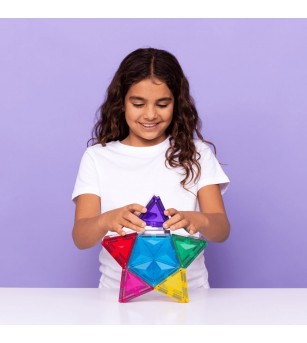 Set Connetix 28 piese magnetice de construcție, Light Star Pack - Jucarii magnetice Set Connetix 28 piese magnetice de construcție, Light Star Pack - Jucarii magnetice