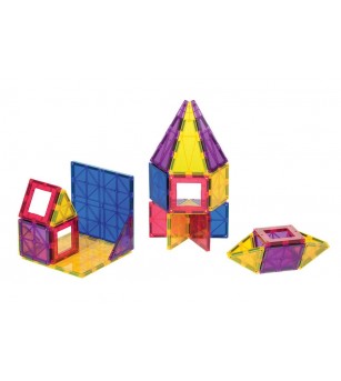 Set Playmags Junior (CUTIE DETERIORATA) - 32 piese magnetice de construcție + 6 Clickins ABC - Jucarii magnetice Set Playmags Junior (CUTIE DETERIORATA) - 32 piese magnetice de construcție + 6 Clickins ABC - Jucarii magnetice