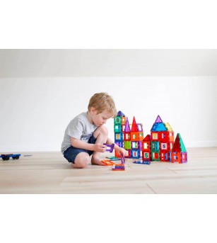 Set Playmags Junior (CUTIE DETERIORATA) - 32 piese magnetice de construcție + 6 Clickins ABC - Jucarii magnetice Set Playmags Junior (CUTIE DETERIORATA) - 32 piese magnetice de construcție + 6 Clickins ABC - Jucarii magnetice