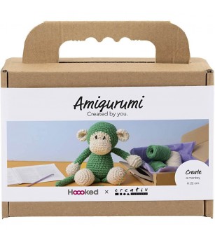 Kit creativ pentru croșetat, Maimuță - Seturi de cusut pentru copii