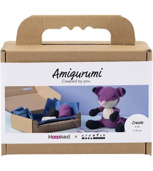 Kit creativ pentru croșetat, Vulpe - Seturi de cusut pentru copii