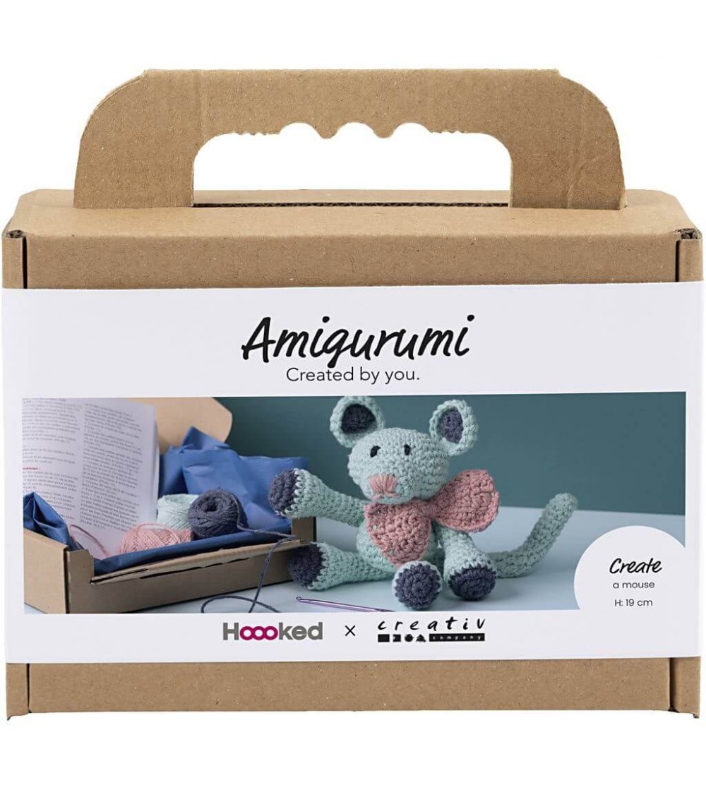 Kit Amigurumi pentru croșetat, Șoricel - Seturi de cusut pentru copii