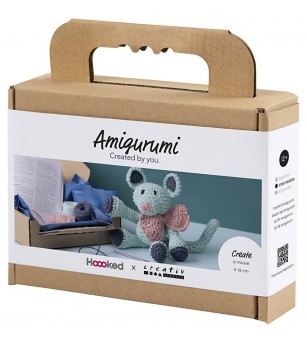 Kit Amigurumi pentru croșetat, Șoricel - Seturi de cusut pentru copii