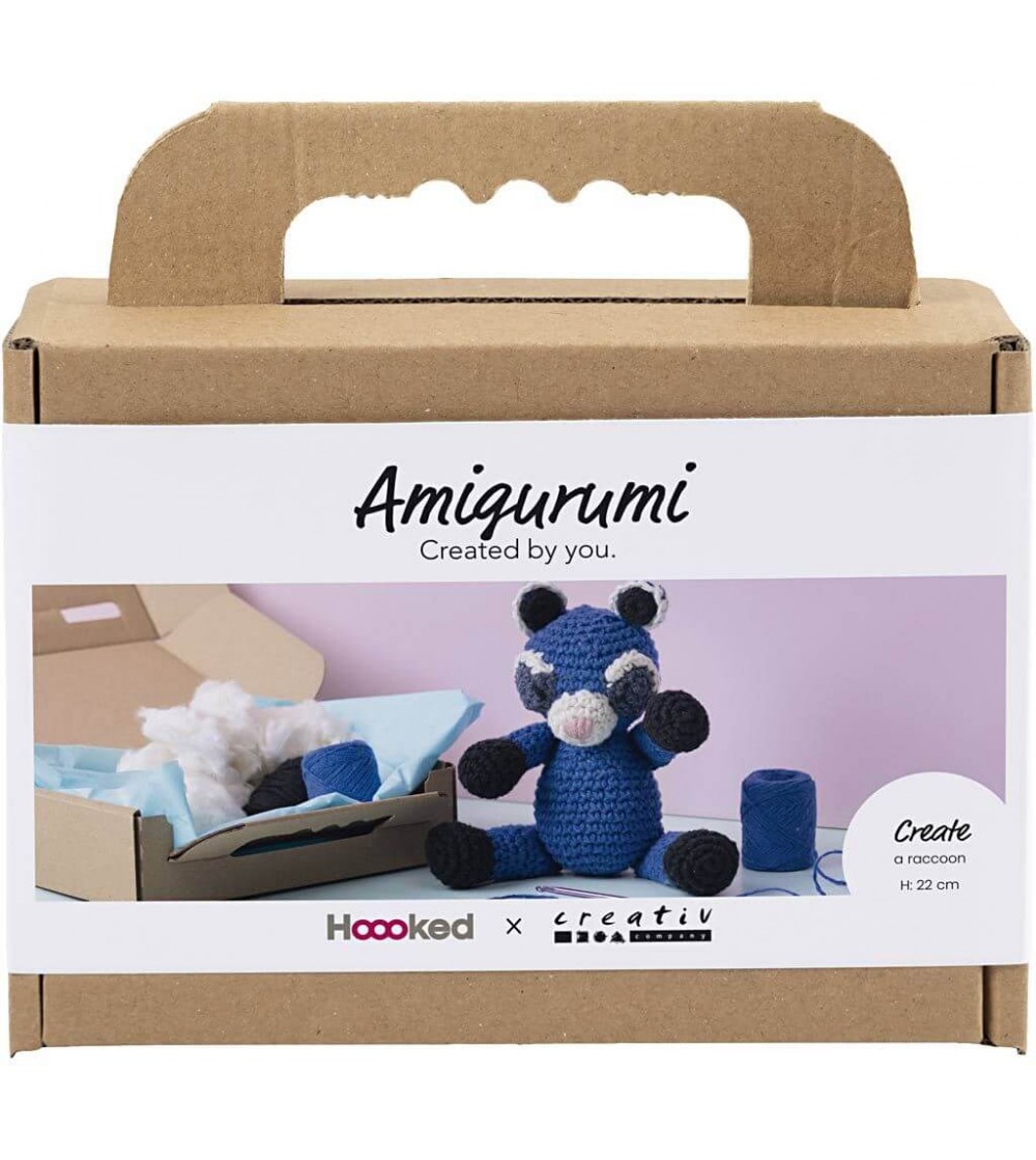 Kit Amigurumi pentru croșetat, Raton - Seturi de cusut pentru copii Kit Amigurumi pentru croșetat, Raton - Seturi de cusut pentru copii