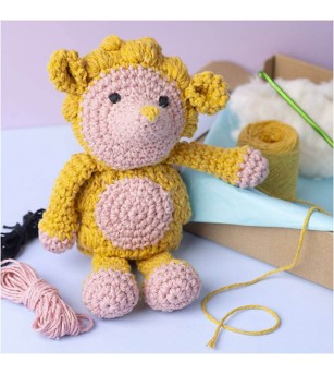 Kit Amigurumi pentru croșetat, Arici - Seturi de cusut pentru copii Kit Amigurumi pentru croșetat, Arici - Seturi de cusut pentru copii