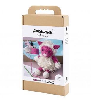 Kit Amigurumi pentru croșetat, Oiță - Seturi de cusut pentru copii Kit Amigurumi pentru croșetat, Oiță - Seturi de cusut pentru copii