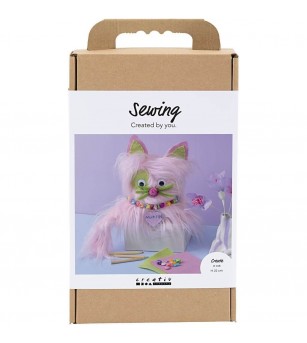 Kit creativ pentru cusut, Pisică - Seturi de cusut pentru copii