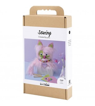 Kit creativ pentru cusut, Pisică - Seturi de cusut pentru copii Kit creativ pentru cusut, Pisică - Seturi de cusut pentru copii