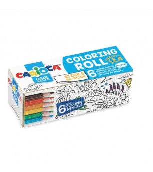 Hârtie pentru colorat, Mini Coloring Roll, Under The Sea, Carioca 85x10 cm - Set papetarie si jurnale copii