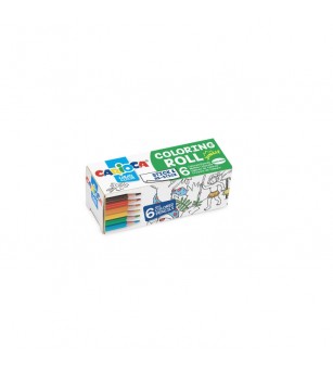 Hârtie pentru colorat, Mini Coloring Roll, Jungle, Carioca 85x10 cm - Set papetarie si jurnale copii