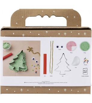 Mini kit creativ cu plastilina Silk Clay și Foam Clay, Monstru-brăduț de Crăciun - Seturi Crăciun Mini kit creativ cu plastilina Silk Clay și Foam Clay, Monstru-brăduț de Crăciun - Seturi Crăciun