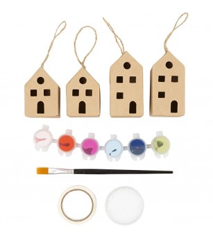 Set creativ - Căsuțe colorate - Seturi Crăciun Set creativ - Căsuțe colorate - Seturi Crăciun