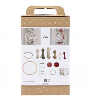 Kit creativ Macrame, Coroană de Crăciun - Seturi Crăciun Kit creativ Macrame, Coroană de Crăciun - Seturi Crăciun