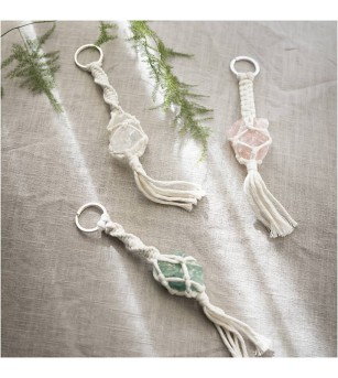 Kit creativ Macrame, Brelocuri cu cristale - Seturi creative DIY Kit creativ Macrame, Brelocuri cu cristale - Seturi creative DIY