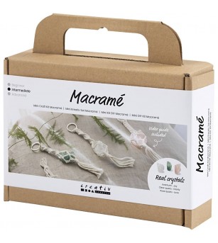 Kit creativ Macrame, Brelocuri cu cristale - Seturi creative DIY Kit creativ Macrame, Brelocuri cu cristale - Seturi creative DIY