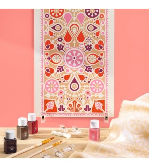 Atelier creativ 11 pentru adulti Pictura pe matase, Djeco - Lucru manual pentru adulți