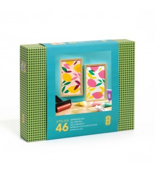 Atelier creativ 46 pentru adulti Imprimare pe gel, Djeco - Lucru manual pentru adulți