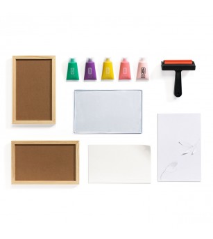 Atelier creativ 46 pentru adulti Imprimare pe gel, Djeco - Lucru manual pentru adulți