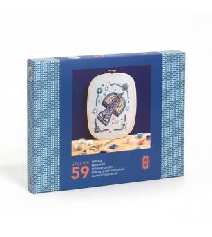 Atelier creativ 59 pentru adulti Broderie cu margele, Djeco - Lucru manual pentru adulți