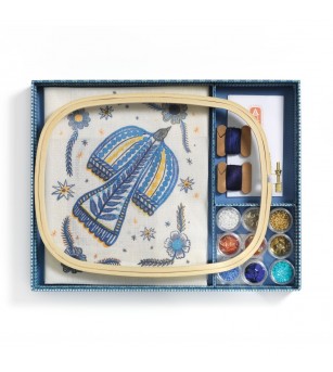 Atelier creativ 59 pentru adulti Broderie cu margele, Djeco - Lucru manual pentru adulți