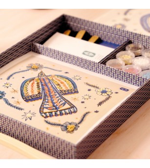 Atelier creativ 59 pentru adulti Broderie cu margele, Djeco - Lucru manual pentru adulți