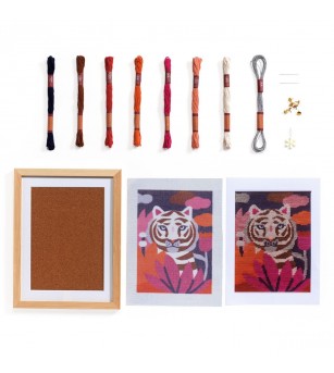 Atelier creativ 64 pentru adulti Goblen si broderie, Djeco - Lucru manual pentru adulți