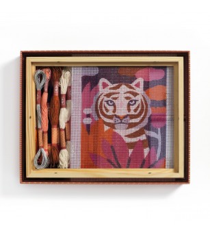 Atelier creativ 64 pentru adulti Goblen si broderie, Djeco - Lucru manual pentru adulți