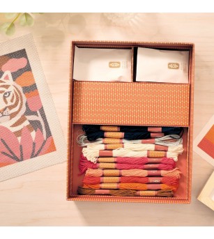 Atelier creativ 64 pentru adulti Goblen si broderie, Djeco - Lucru manual pentru adulți
