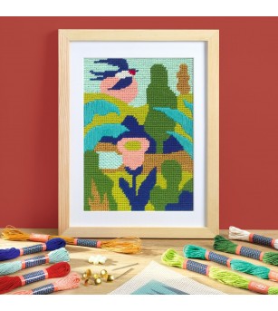 Atelier creativ 65 pentru adulti Goblen si broderie, Djeco - Lucru manual pentru adulți