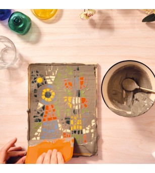 Atelier creativ 73 pentru adulti Mozaic artistic, Djeco - Lucru manual pentru adulți