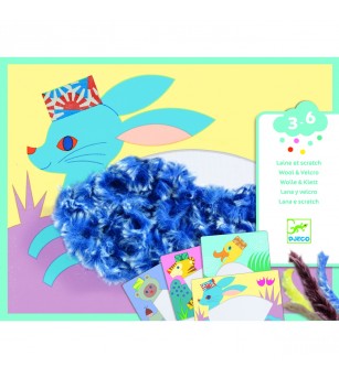Atelier creativ Animalute cu caciulite, Djeco - Seturi creative DIY