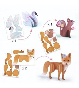 Atelier creativ Animalute dragalase, Djeco - Seturi creative DIY