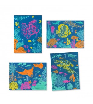 Atelier creativ cianotipie Scene subacvatice, Djeco - Seturi creative DIY
