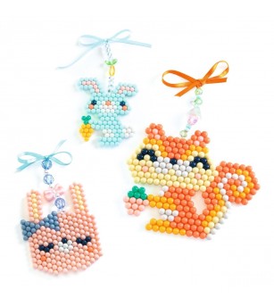 Atelier creativ cu margele Animalute norocoase, Djeco - Seturi creative DIY
