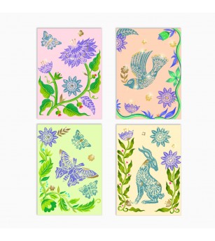 Atelier creativ de gravura Pasiune pentru flori, Djeco - Seturi creative DIY