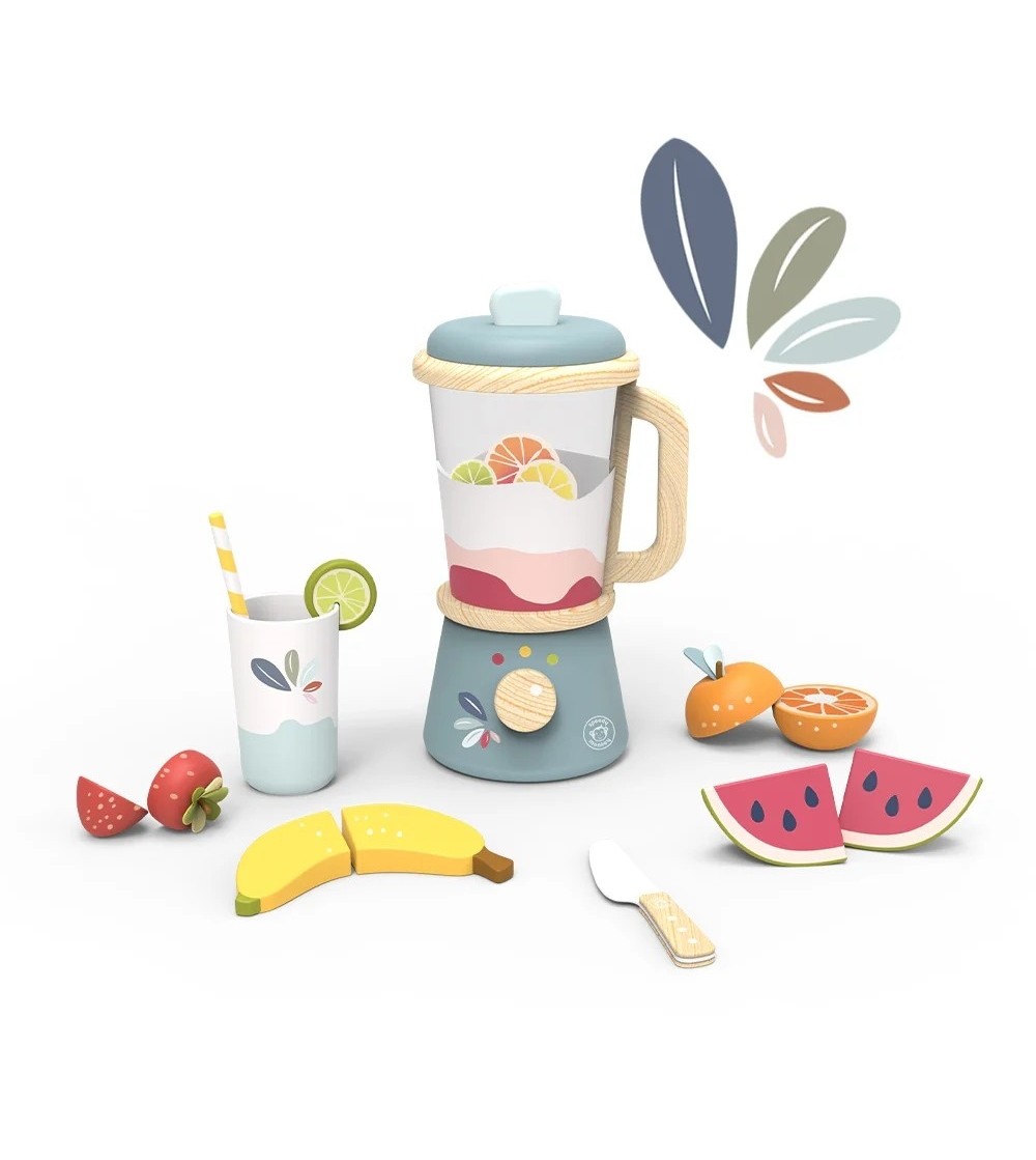 Blender din lemn multicolor, Speedy Monkey - Bucătărie copii