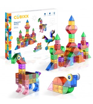Blocuri magnetice Cubixx, 85 piese - Jucarii magnetice