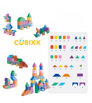 Blocuri magnetice Cubixx, 85 piese - Jucarii magnetice