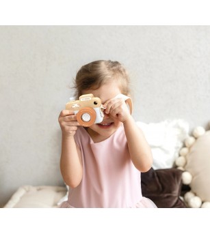 Camera foto din lemn, Speedy Monkey - Jucării de lemn