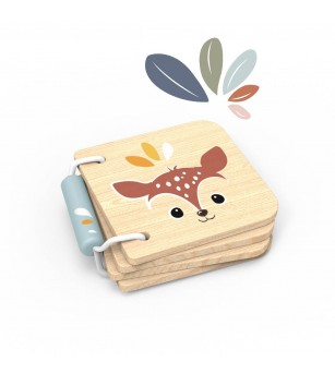 Carticica din lemn pentru bebelusi, Speedy Monkey - Jucării bebeluși