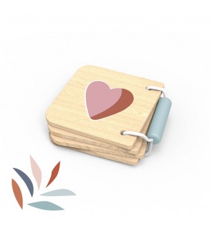 Carticica din lemn pentru bebelusi, Speedy Monkey - Jucării bebeluși