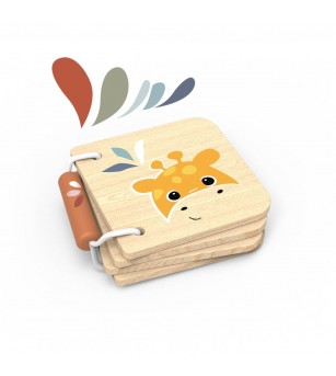 Carticica din lemn pentru bebelusi, Speedy Monkey - Jucării bebeluși