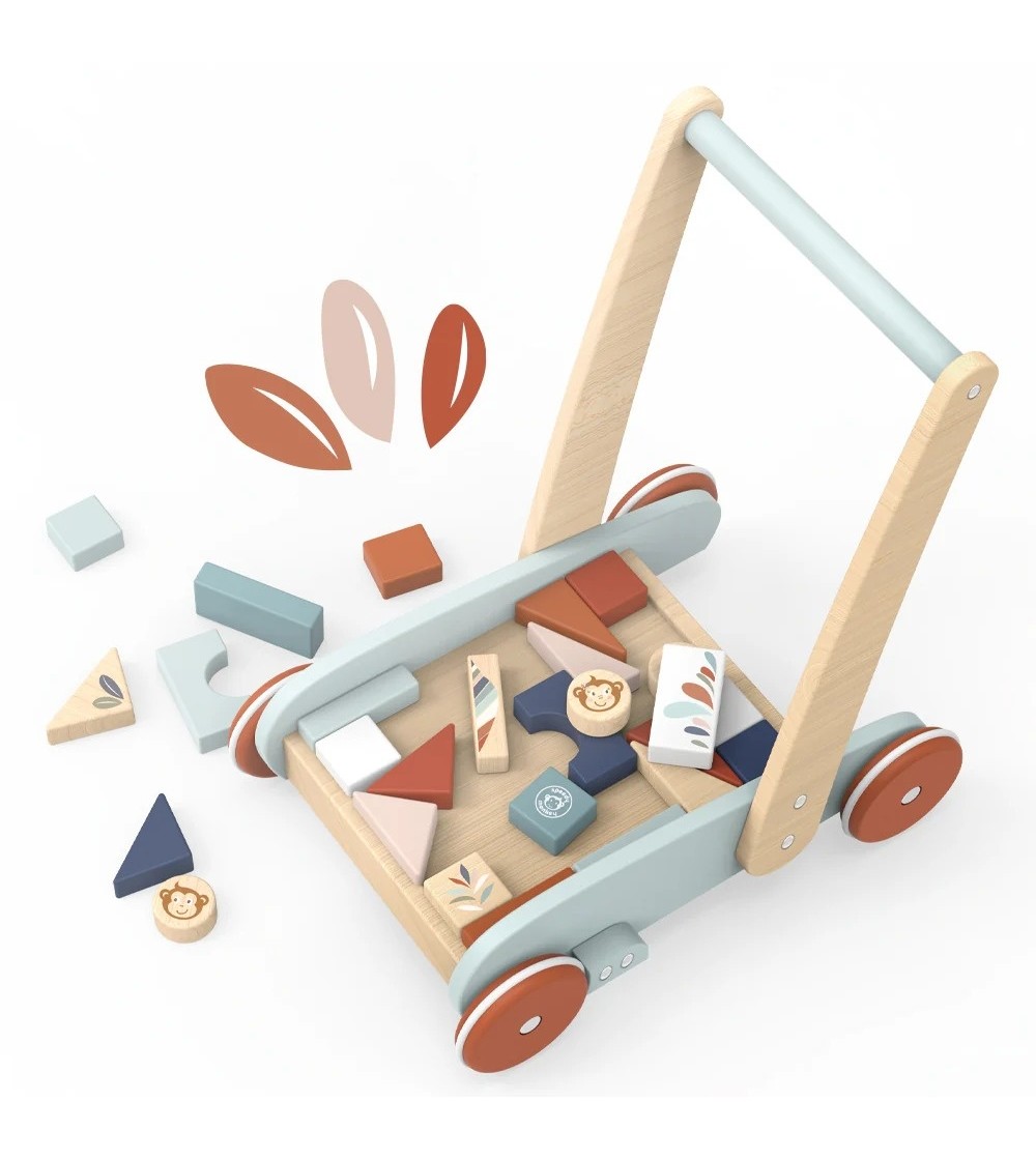 Carucior cu cuburi, Speedy Monkey - Jucării bebeluși