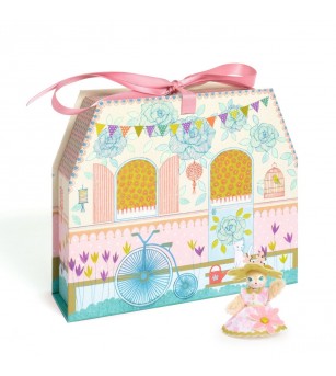Casuta miniaturala de asamblat si colorat Alba, Djeco - Seturi creative DIY