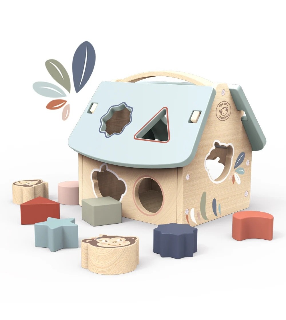 Casuta sortatoare cu forme, Speedy Monkey - Jucării bebeluși