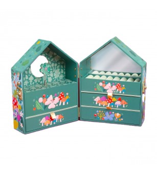 Cutie de bijuterii muzicala Casuta din copac, Svoora - Cutie muzicală