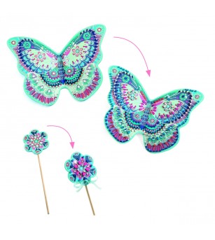 Joc creativ DIY Aripi si bagheta fermecata, Djeco - Seturi creative DIY