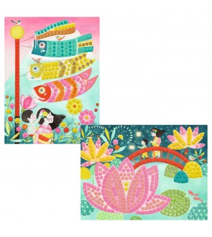 Joc creativ mozaic Arta japoneza, Djeco - Mozaic copii