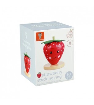 Joc de stivuit capsuna, Orange Tree Toys - Jucării de lemn si Montessori